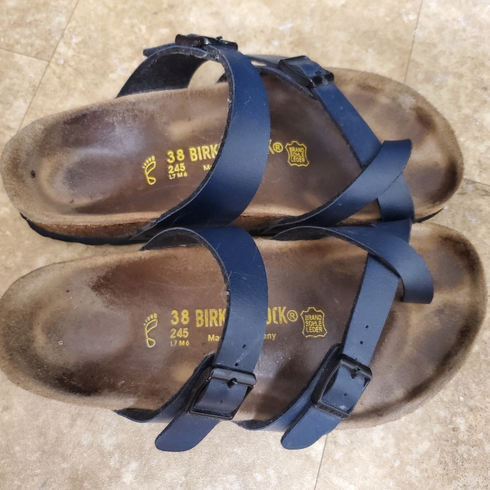 Authentic Navy blue Birkenstocks Size 38